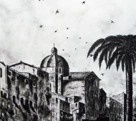 Cagliari-Cattedrale -Da terrapieno