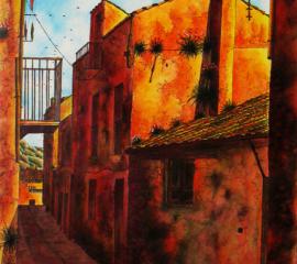 Strada del Centro storico Seui 