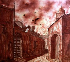 Nuragus-Portico centro storico Nuragus Portico centro storico