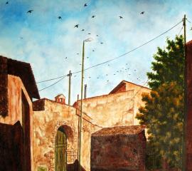 Nuragus-Luci alla sera