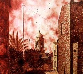Nuragus-Verso il centro Via Chiesa