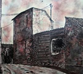 Nuragus Via Cagliari Scorcio