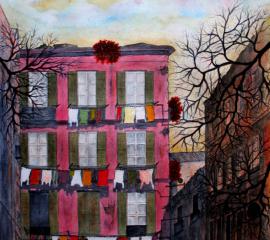 Panni stesi a Stampace Cagliari