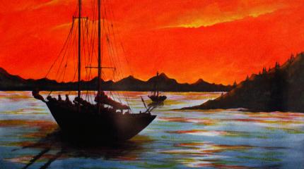 Costa con vela