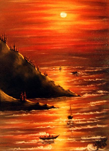 Pescatori alla sera